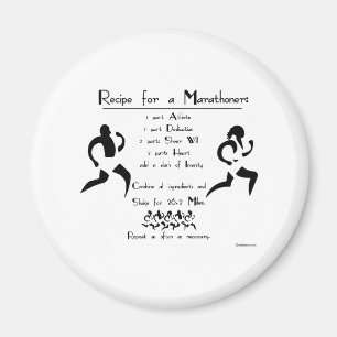 Recept voor een marathonloper magneet