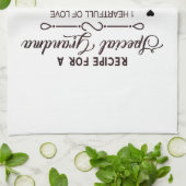 Recept voor een speciaal oma Moederdag cadeau Theedoek (Gevouwen)