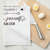 Recept voor een speciaal oma Moederdag cadeau Theedoek (Quarter Fold)