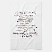 Recept voor een speciaal oma Moederdag cadeau Theedoek (Verticaal)