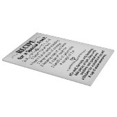 Recept voor een speciale tante Custom Gift Moederd Snijplank (Hoek)