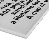 Recept voor een speciale tante Custom Gift Moederd Snijplank (Hoek)