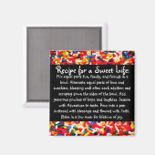Recept voor een Sweet Life Magnet (Voorkant / Achterkant)