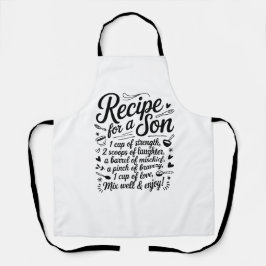 Recept voor een Zoon Keuken Kracht, Vriendelijkhei Schort