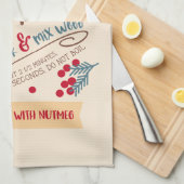 Recept voor eierpunch theedoek (Quarter Fold)