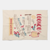 Recept voor eierpunch theedoek (Horizontaal)