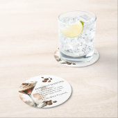 Recept voor Espresso Martini Ronde Kartonnen Onderzetter (Insitu)