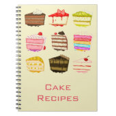 Recept voor gebak voor gebaren notitieboek (Voorkant)