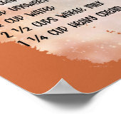 Recept voor gekruide warme chocolademelk poster (Hoek)