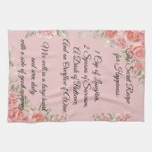 Recept voor geluk Bloemige theedoek (Horizontaal)