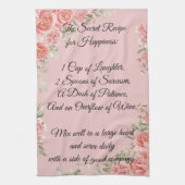 Recept voor geluk Bloemige theedoek (Verticaal)