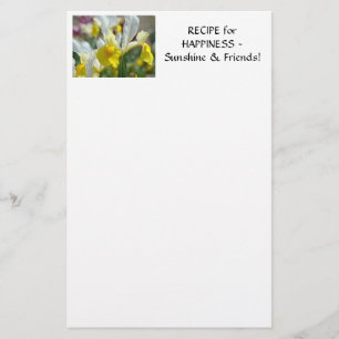 RECEPT VOOR GELUK Zonne Vrienden Briefpapier