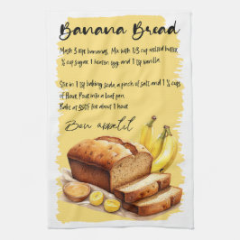 Recept voor het bakken van bananenbrood theedoek