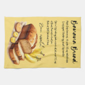 Recept voor het bakken van bananenbrood theedoek (Horizontaal)