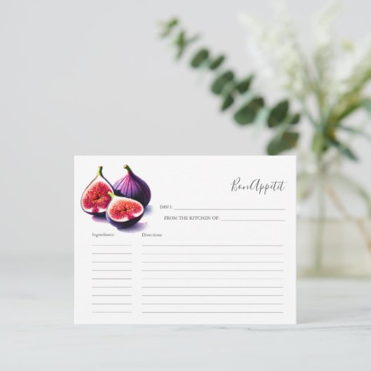 Recept voor het bruidrecept Kaart Fruit (Staand voorkant)