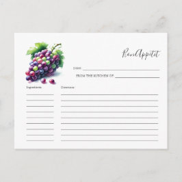 Recept voor het bruidrecept Kaart Fruit