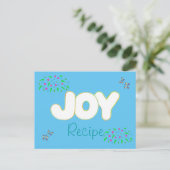 Recept voor Joy - kleurrijke woord briefkaarten (Staand voorkant)