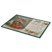 Recept voor kerstjuichen met een winterwasbeer snijplank (Hoek)