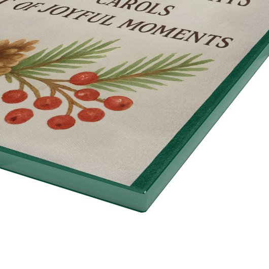 Recept voor kerstjuichen met een winterwasbeer snijplank (Hoek)