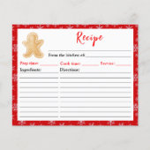 Recept voor kerstman van gemberkoek (Voorkant)