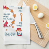 Recept voor Kerstmis Theedoek (Quarter Fold)