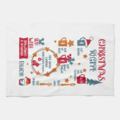 Recept voor Kerstmis Theedoek (Horizontaal)