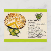 Recept voor Key Lime Pie Briefkaart (Voorkant)
