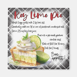 Recept voor Key Lime Pie Magneet