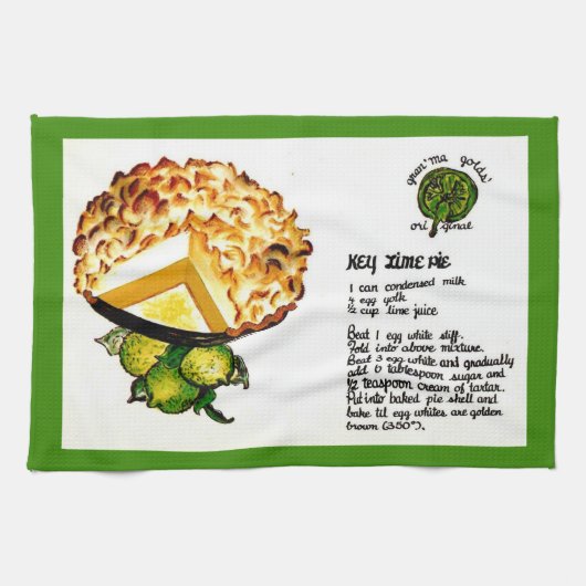 Recept voor Key Lime Pie Theedoek (Horizontaal)