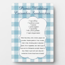 Recept voor komkommer sandwich voor picknick fotoplaat