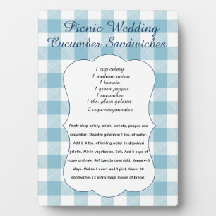 Recept voor komkommer sandwich voor picknick fotoplaat