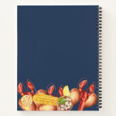 Recept voor kreeftkoken voor verloving van koppels notitieboek (Achterkant)