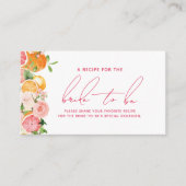 Recept voor Main Squeeze Citrus voor de Aankomende Informatiekaartje (Voorkant)