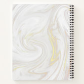 Recept voor marmeren deegroller met krullen notitieboek (Achterkant)