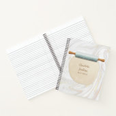 Recept voor marmeren deegroller met krullen notitieboek (Binnen)