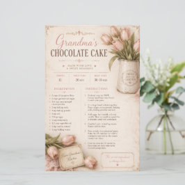 Recept voor oma's chocoladetaart, Roze tulpen retr