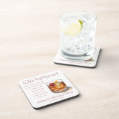 Recept voor oude drank voor vrijgezellenfeest bier onderzetter (Rechterzijde)