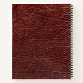 Recept voor rode leren look monogram notitieboek (Achterkant)