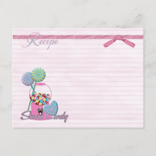 recept voor snoep briefkaart