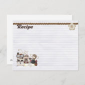 recept voor snowmans briefkaart (Voorkant / Achterkant)