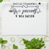 Recept voor speciale mama Moederdag cadeau Theedoek (Gevouwen)