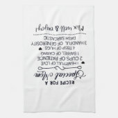 Recept voor speciale moeder Moederdag cadeau Theedoek (Verticaal)