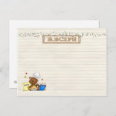 recept voor teddy chef briefkaart (Voorkant / Achterkant)