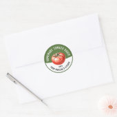Recept voor thuisgemaakte milde tomatensaus voor i ronde sticker (Envelop)