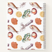  recept voor verse inktvis en zeevruchten notitieboek (Achterkant)