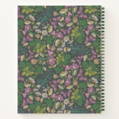 Recept voor Victoriaanse witte madeliefjes paarse  Notitieboek (Achterkant)