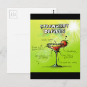 Recept voor watercocktail briefkaart (Voorkant / Achterkant)