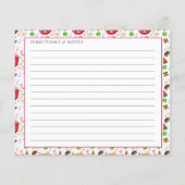 Recept voor waterverf chocolade gemberkoekjes (Achterkant)