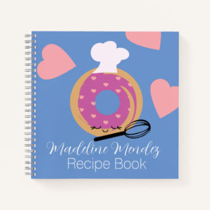 Recept voor zoete donutbakkerij voor kinderen Blau Notitieboek