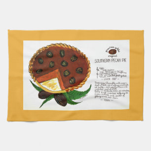 Recept voor Zuidelijke Pecan Pie Theedoek